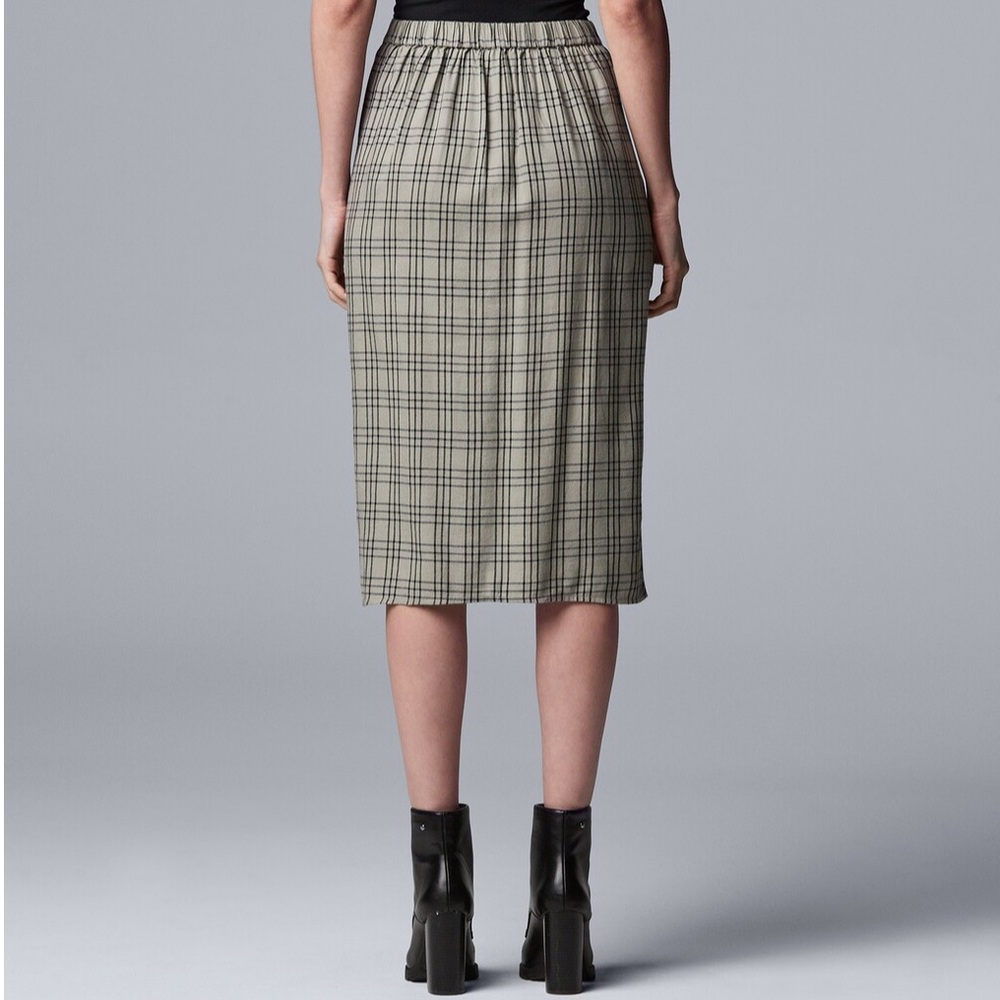 NWT Simply Vera Vera Wang rouched midi skirt - Picture 2 of 6